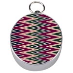 Pattern Zigzag Stripe Design Silver Compasses