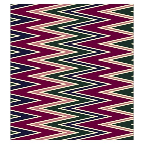 Pattern Zigzag Stripe Design Drawstring Pouch (Large) from ArtsNow.com Front