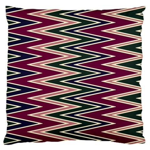 Pattern Zigzag Stripe Design Standard Premium Plush Fleece Cushion Case (One Side) from ArtsNow.com Front