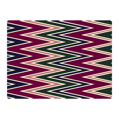 Pattern Zigzag Stripe Design Two Sides Premium Plush Fleece Blanket (Mini) from ArtsNow.com 35 x27  Blanket Front