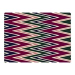 Pattern Zigzag Stripe Design Two Sides Premium Plush Fleece Blanket (Mini)