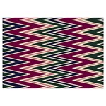 Pattern Zigzag Stripe Design 14 x22  Lumbar Throw Cushion Case (Two Sides)