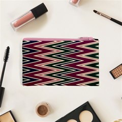 Pattern Zigzag Stripe Design Cosmetic Bag (XS) from ArtsNow.com Back