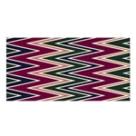 Pattern Zigzag Stripe Design Satin Shawl 45  x 80 