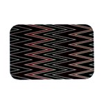 Pattern Zigzag Stripe Design Open Lid Metal Box (Silver)  