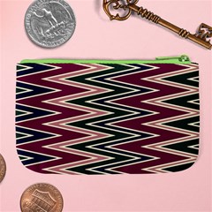 Pattern Zigzag Stripe Design Large Coin Purse from ArtsNow.com Back