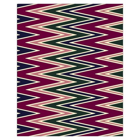 Pattern Zigzag Stripe Design Drawstring Pouch (XL) from ArtsNow.com Front