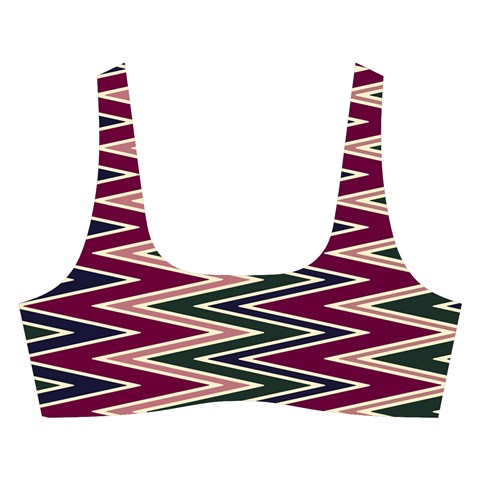 Pattern Zigzag Stripe Design Cross Back Hipster Bikini Set from ArtsNow.com Front