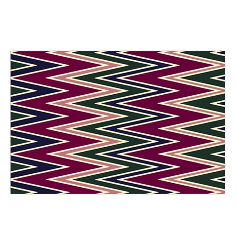 Pattern Zigzag Stripe Design Waist Pouch (Small) from ArtsNow.com Loop