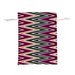 Pattern Zigzag Stripe Design Lightweight Drawstring Pouch (S)