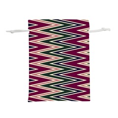 Pattern Zigzag Stripe Design Lightweight Drawstring Pouch (M) from ArtsNow.com Front