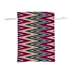 Pattern Zigzag Stripe Design Lightweight Drawstring Pouch (L) from ArtsNow.com Front