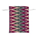 Pattern Zigzag Stripe Design Lightweight Drawstring Pouch (L)