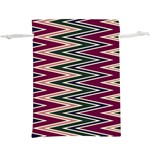 Pattern Zigzag Stripe Design Lightweight Drawstring Pouch (XL)