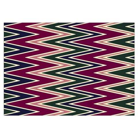 Pattern Zigzag Stripe Design Wristlet Pouch Bag (Small) from ArtsNow.com Belt Loop