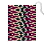 Pattern Zigzag Stripe Design Drawstring Pouch (4XL)