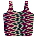 Pattern Zigzag Stripe Design Full Print Recycle Bag (XXL)