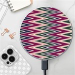 Pattern Zigzag Stripe Design Wireless Fast Charger(White)