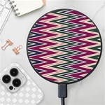 Pattern Zigzag Stripe Design Wireless Fast Charger(Black)