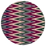 Pattern Zigzag Stripe Design Round Trivet