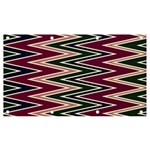 Pattern Zigzag Stripe Design Banner and Sign 7  x 4 