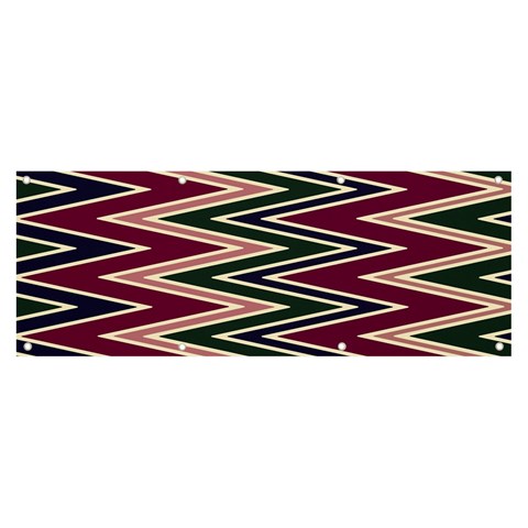 Pattern Zigzag Stripe Design Banner and Sign 8  x 3  from ArtsNow.com Front