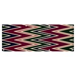 Pattern Zigzag Stripe Design Banner and Sign 8  x 3 