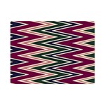 Pattern Zigzag Stripe Design Premium Plush Fleece Blanket (Mini)