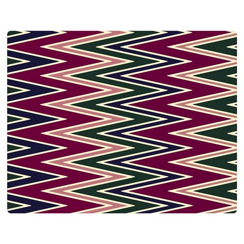 Pattern Zigzag Stripe Design Premium Plush Fleece Blanket (Medium) from ArtsNow.com 60 x50  Blanket Front