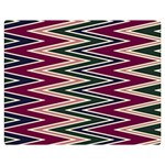 Pattern Zigzag Stripe Design Premium Plush Fleece Blanket (Medium)