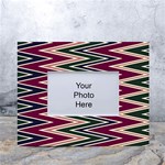 Pattern Zigzag Stripe Design White Tabletop Photo Frame 4 x6 