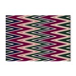 Pattern Zigzag Stripe Design Crystal Sticker (A4)