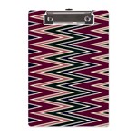 Pattern Zigzag Stripe Design A5 Acrylic Clipboard