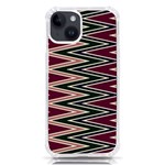 Pattern Zigzag Stripe Design iPhone 14 TPU UV Print Case