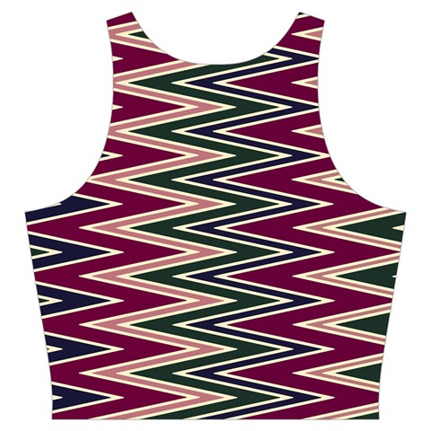 Pattern Zigzag Stripe Design Cut Out Top from ArtsNow.com Back