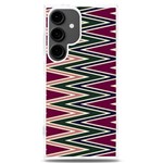 Pattern Zigzag Stripe Design Samsung Galaxy S24 Plus 6.7 Inch TPU UV Case