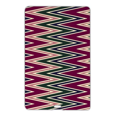 Pattern Zigzag Stripe Design Name Card Style USB Flash Drive from ArtsNow.com Front