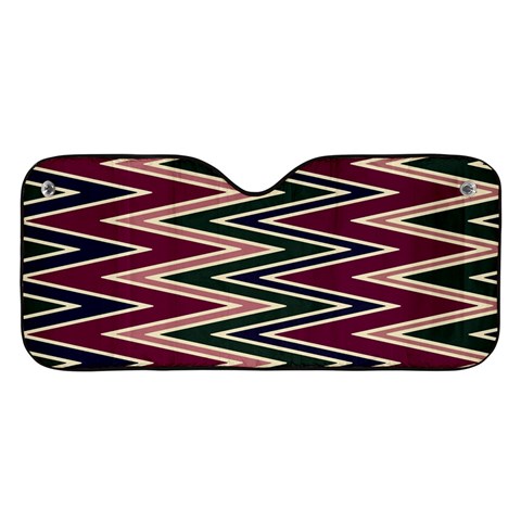 Pattern Zigzag Stripe Design Car Windshield Sunshade from ArtsNow.com Front