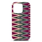 Pattern Zigzag Stripe Design iPhone 16 Pro Black UV Print PC Hardshell Case