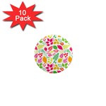 Leaves Pattern Seamless Texture 1  Mini Magnet (10 pack) 