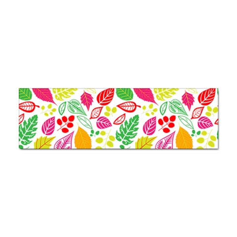 Leaves Pattern Seamless Texture Sticker Bumper (10 pack) from ArtsNow.com Front