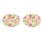 Leaves Pattern Seamless Texture Cufflinks (Oval)