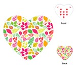 Leaves Pattern Seamless Texture Playing Cards Single Design (Heart)