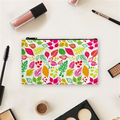 Leaves Pattern Seamless Texture Cosmetic Bag (Small) from ArtsNow.com Front