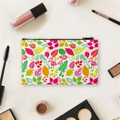 Leaves Pattern Seamless Texture Cosmetic Bag (Small) from ArtsNow.com Back