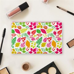 Leaves Pattern Seamless Texture Cosmetic Bag (Medium) from ArtsNow.com Back