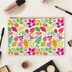 Leaves Pattern Seamless Texture Cosmetic Bag (Large) from ArtsNow.com Front