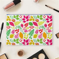 Leaves Pattern Seamless Texture Cosmetic Bag (Large) from ArtsNow.com Back