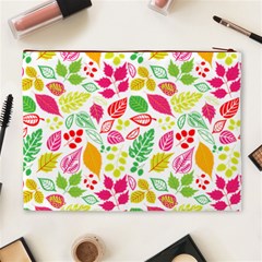 Leaves Pattern Seamless Texture Cosmetic Bag (XL) from ArtsNow.com Back