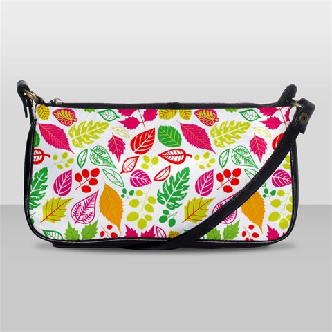 Leaves Pattern Seamless Texture Leather Shoulder Clutch Bag from ArtsNow.com Front